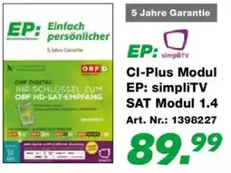 EP CI-Plus Modul EP: simpliTV SAT Modul 1.4 Angebot