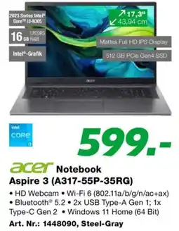 EP Notebook Aspire 3 (A317-55P-35RG) Angebot