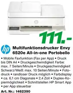 EP Multifunktionsdrucker Envy 6520e All-in-one Portobello Angebot