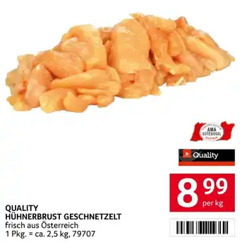 Transgourmet Quality hühnerbrust geschnetzelt Angebot