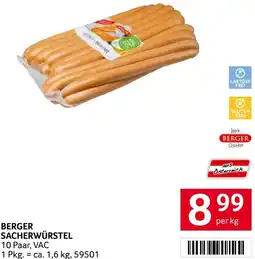 Transgourmet Berger sacherwürstel Angebot