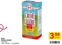 Transgourmet Beta créme légére Angebot