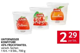 Transgourmet Unterweger konfitüre 45% fruchtanteil Angebot