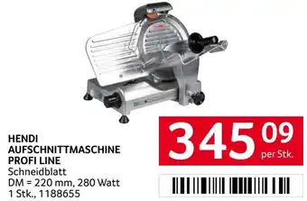 Transgourmet Hendi aufschnittmaschine profi line Angebot