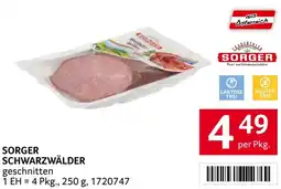 Transgourmet Sorger schwarzwälder geschnitten Angebot