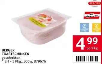 Transgourmet Berger toastschinken geschnitten Angebot