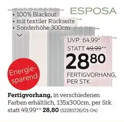 XXXLutz Fertigvorhang Angebot