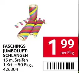 Transgourmet Faschings jumboluft- schlangen Angebot