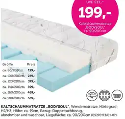 Mömax Kaltschaummatratze,,bodysoul Angebot