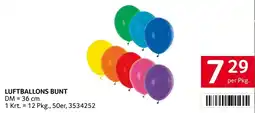 Transgourmet Luftballons bunt Angebot