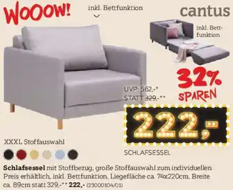 XXXLutz Schlafsessel Angebot