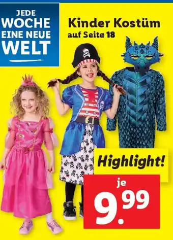 Lidl Kinder Kostüm Angebot