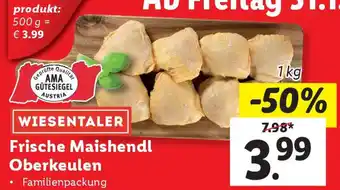 Lidl Frische Maishendl Oberkeulen Angebot