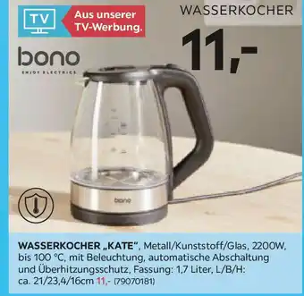 Möbelix Wasserkocher,,kate", Angebot