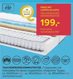 Möbelix Ele Taschenfederkernmatratze Pluma Coco Angebot