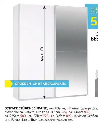 Möbelix Schwebetürenschrank Angebot