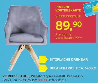 Möbelix Vierfußstuhl Angebot