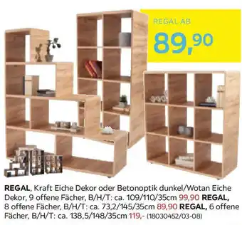 Möbelix Regal Fontana B Angebot