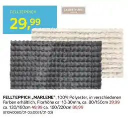 Möbelix James Wood Fellteppich Marlene Beige Angebot