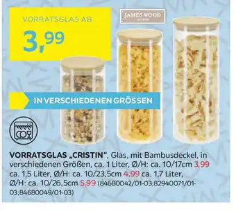 Möbelix Vorratsglas,,cristin" Angebot