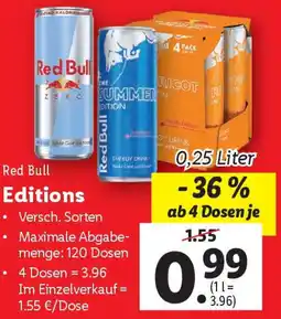 Lidl Red Bull Editions Angebot