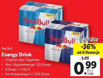 Lidl Red Bull Energy Drink Angebot