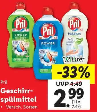 Lidl Pril Geschirr- spülmittel Angebot