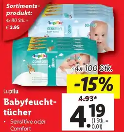 Lidl Babyfeucht- tücher Angebot