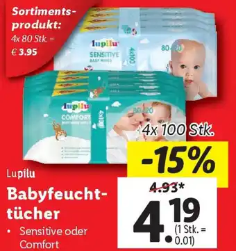 Lidl Babyfeucht- tücher Angebot