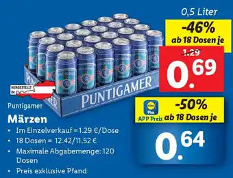 Lidl Puntigamer Märzen Angebot