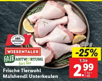 Lidl Frische Tierwohl Maishendl Unterkeulen Angebot