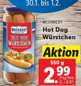 Lidl Hot Dog Würstchen Angebot