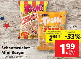 Lidl Trolli Schaumzucker Mini Burger Angebot