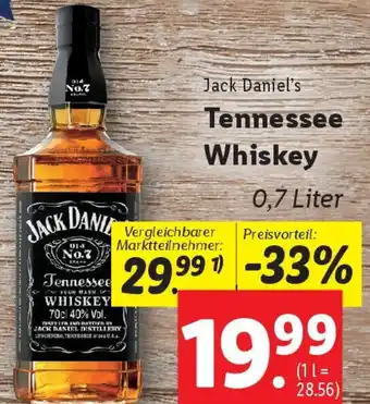 Lidl Jack Daniel's Tennessee Whiskey Angebot