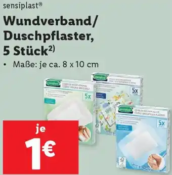 Lidl Wundverband/ Duschpflaster, 5 Stück Angebot