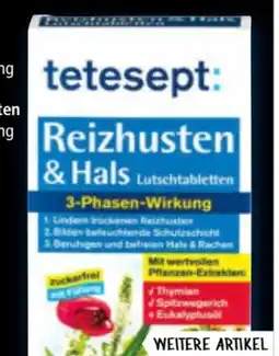 Norma Tetesept Reizhusten-Hals Lutschtabletten Angebot