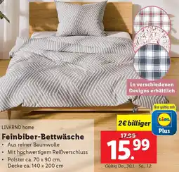 Lidl Feinbiber-Bettwäsche Angebot