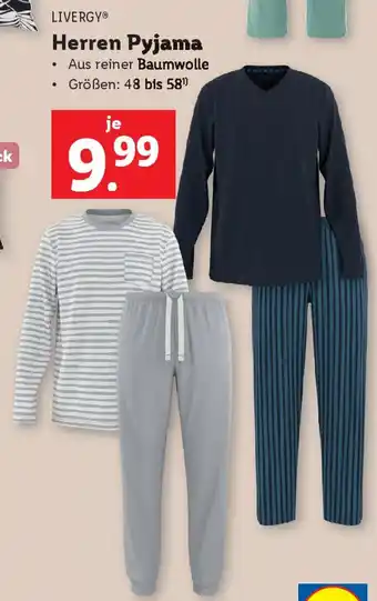 Lidl Herren Pyjama Angebot