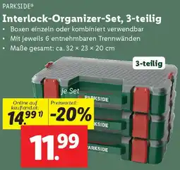 Lidl Interlock-Organizer-Set, 3-teilig Angebot