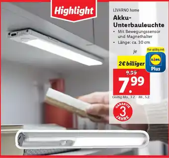 Lidl Akku- Unterbauleuchte Angebot