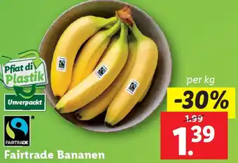 Lidl Fairtrade Bananen Angebot