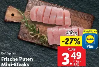 Lidl Frische Puten Mini-Steaks Angebot