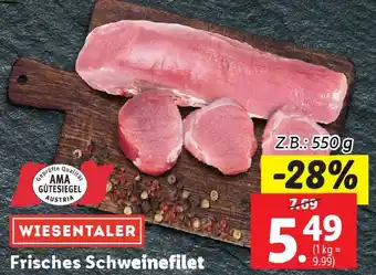 Lidl Frisches Schweinefilet Angebot