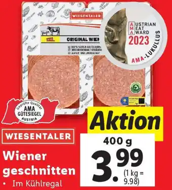 Lidl Wiener geschnitten Angebot