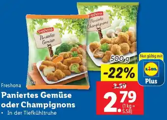 Lidl Paniertes Gemüse oder Champignons Angebot