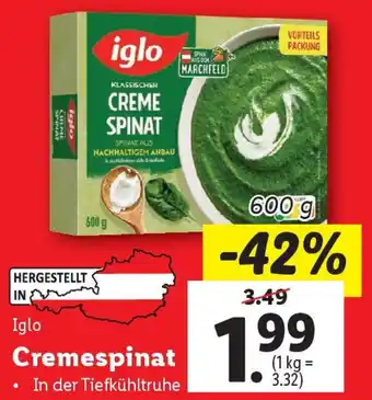 Lidl Cremespinat Angebot