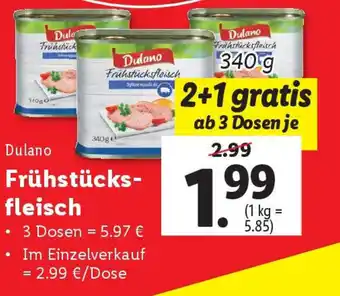 Lidl Frühstücks-fleisch Angebot