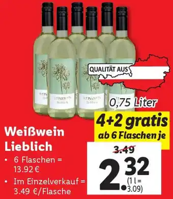 Lidl Weißwein Lieblich Angebot