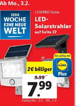 Lidl LED- Solarstrahler Angebot