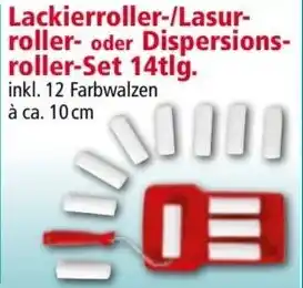 Norma Lackierroller-/Lasur- roller- oder Dispersions- roller-Set 14tlg. Angebot